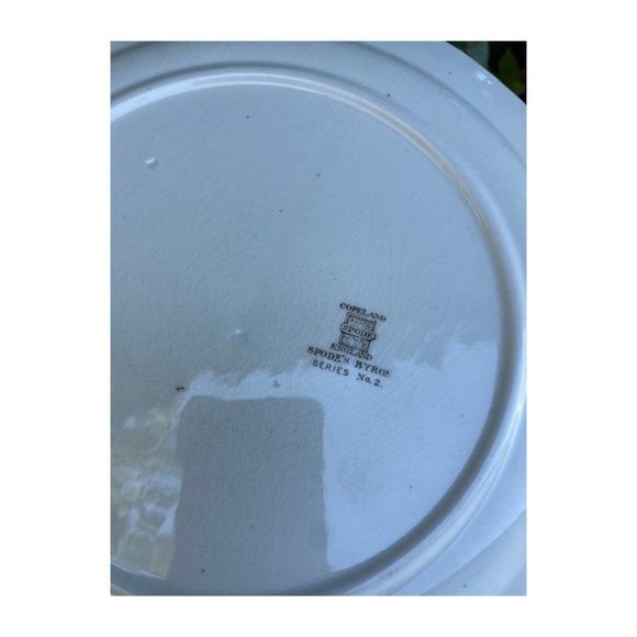 Copeland Spode Divided Plate Platter Spode's Byron England Series #2 - Picture 4 of 6